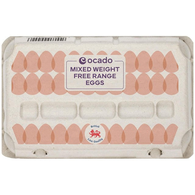 Ocado mixed weight free range eggs 15 pack, UK version