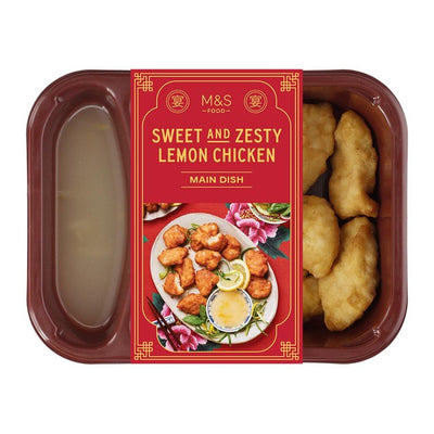 M&S Crispy Lemon Chicken Battered Chicken Breast with Lemon Sauce 340g