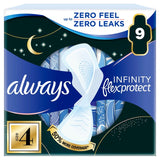 Always Infinity sanitary towels Secure Night Size 4 - British product