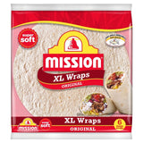 Mission XL tortilla wraps 6 pack, imported from the UK