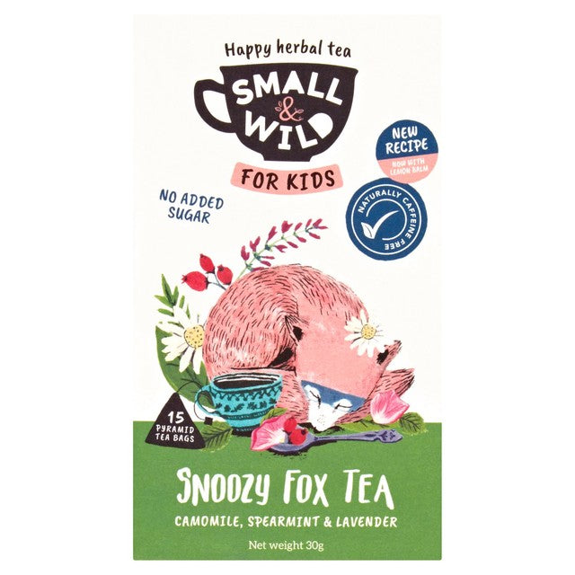 Small & Wild Snoozy Fox Kids Herbal Tea 15 Tea Bags (British brand)