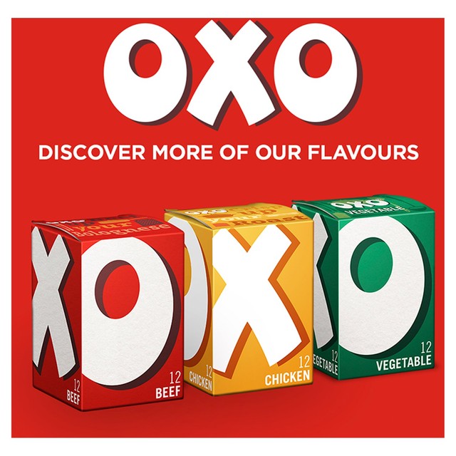 Oxo vegetable stock cubes 142g, imported from the UK