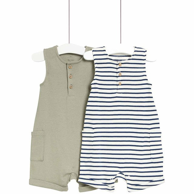 M&S striped romper for babies 2-3 years, imported from the UK