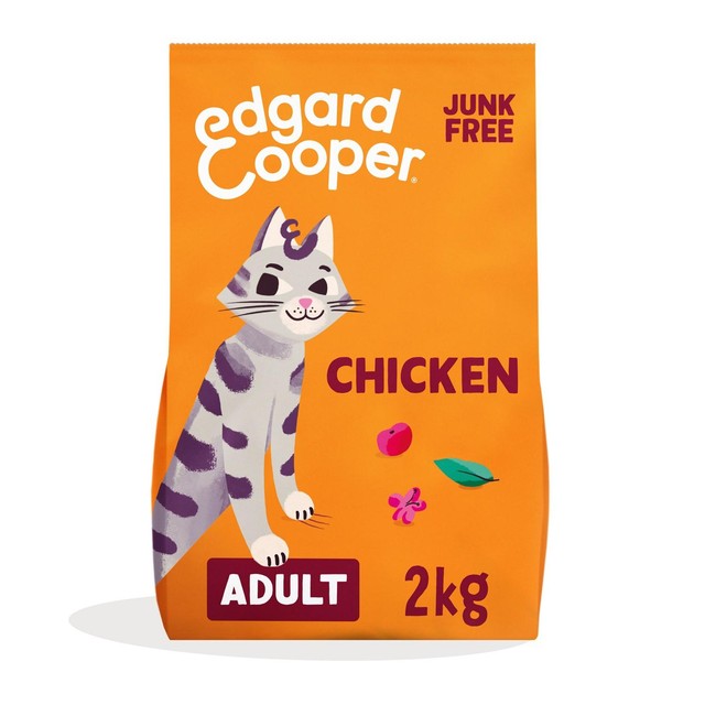 Edgard & Cooper adult chicken cat dry food 2kg - British product