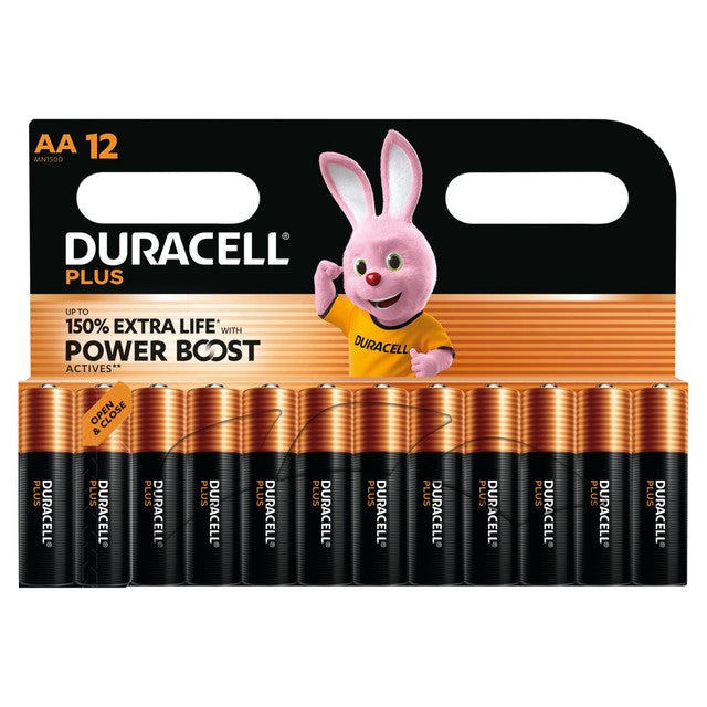 Duracell AA alkaline batteries 12 pack - British product