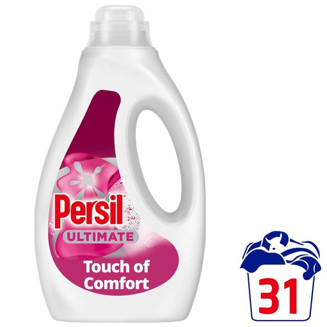 Persil Ultimate Touch of Comfort liquid laundry detergent 837ml, imported from the UK