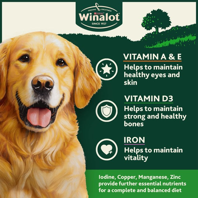 Winalot Classics Mixed in Jelly Chicken wet dog food 12x400g (British brand)