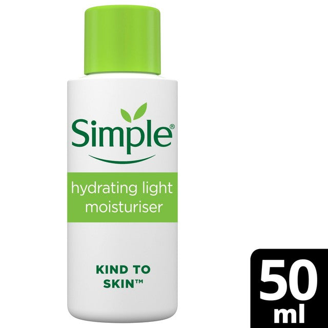 Simple Hydrating Light Moisturiser Travel Size 50ml (British brand)