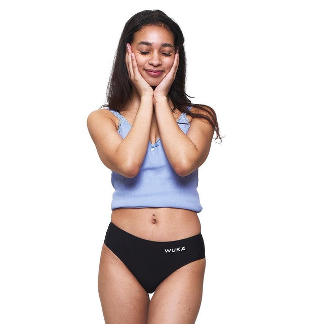 WUKA Teen Stretch Period Pants Midi Brief Heavy Flow Age 12-16 (British brand)