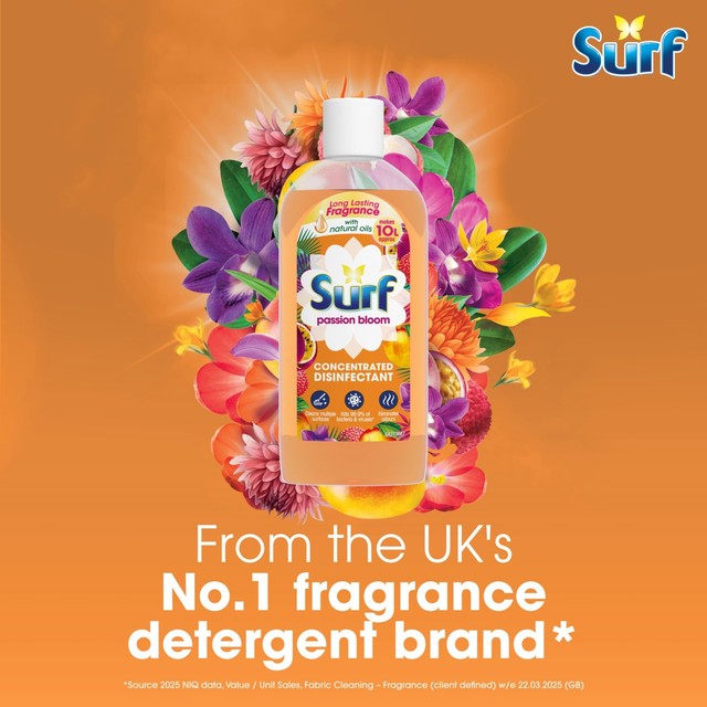 Surf Concentrated Disinfectant Passion Bloom 240ml (British brand)