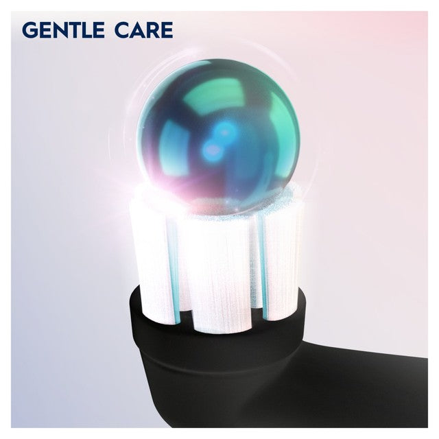 Oral-B Gentle Care Black replacement toothbrush heads, imported from the UK