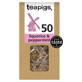 Teapigs liquorice and peppermint herbal tea bags 50 pack (British brand)