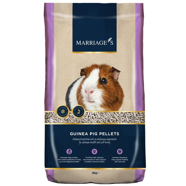 Marriages guinea pig food pellets 2kg, imported from the UK