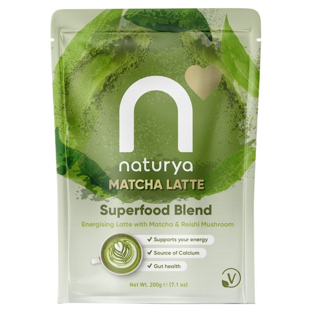 Naturya Superfood Matcha Latte Powder 200g, imported from the UK
