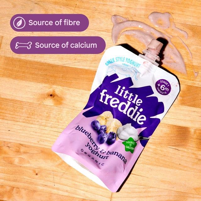 Little Freddie blueberry banana yoghurt baby food 100g, UK version