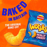Wotsits Really Cheesy corn puff crisps 130g (British brand)
