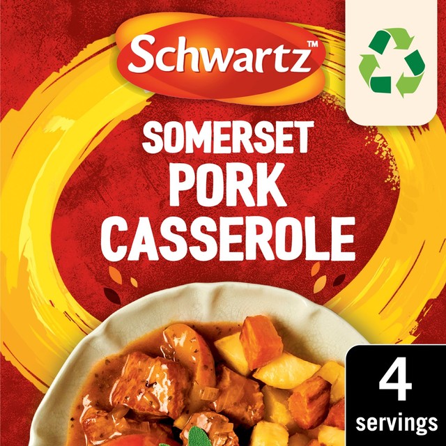 Schwartz Somerset Pork Casserole recipe mix 36g (British brand)