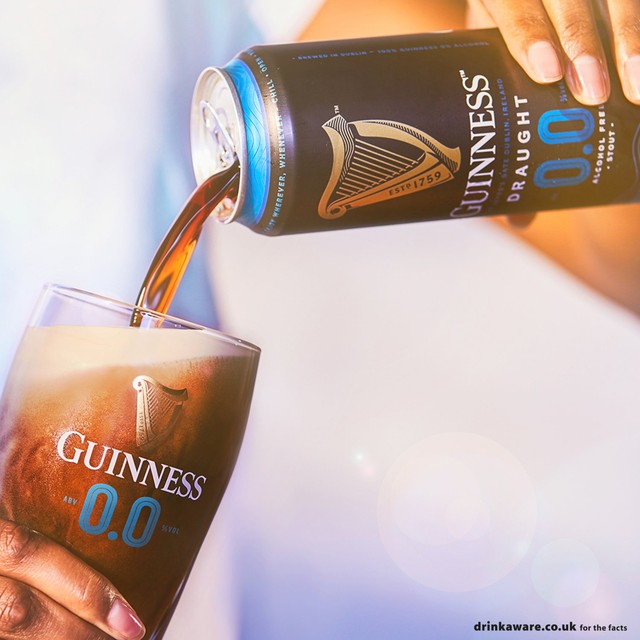 Guinness 0.0% alcohol free draught stout 10 x 440ml, UK version