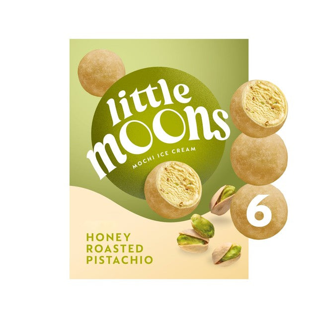 Little Moons honey roasted pistachio mochi ice cream 6-pack 192g, UK version