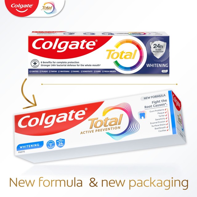 Colgate Total Active Prevention whitening toothpaste 100ml - British product