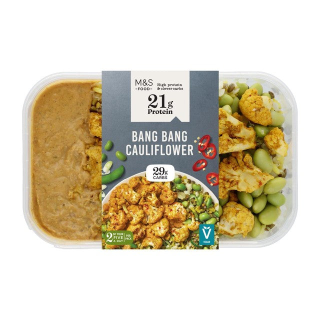 M&S High Protein Bang Bang Cauliflower 365g, UK version