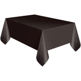 Unique Party Halloween Black Plastic Table Cover 213cm x 137cm, UK version