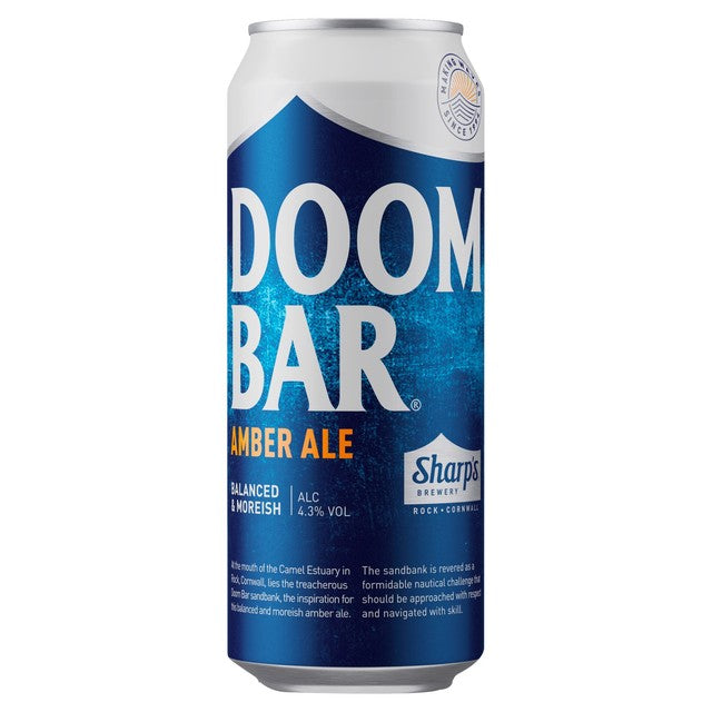 Sharp's Doom Bar amber ale 440ml cans 10 pack (British brand)