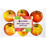 Ocado British Cox apples 6 per pack, imported from the UK