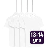 M&S white cotton vests for children aged 13-14Y, imported from the UK