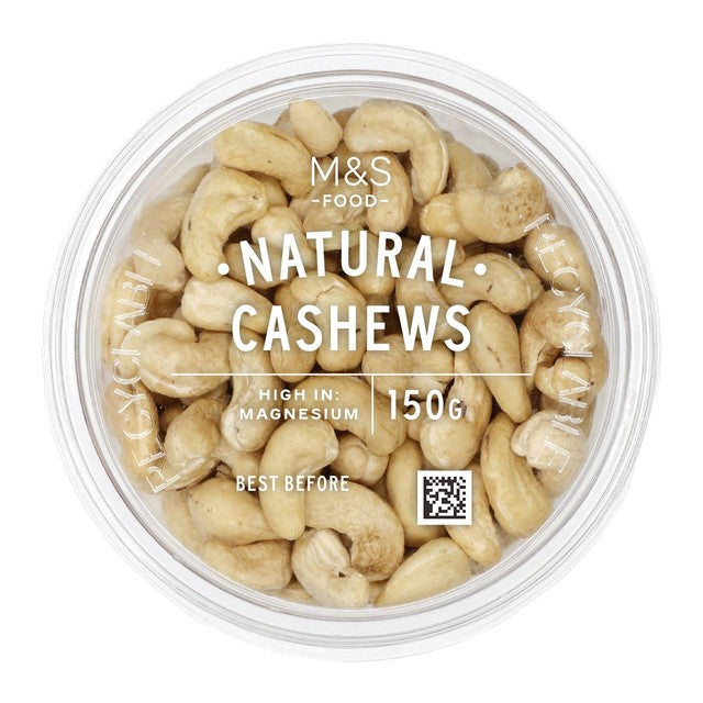 M&S natural cashew nuts 150g, imported from the UK