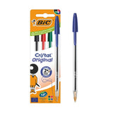 Bic Ballpoint Pens Assorted Colors Box of 4 - British product