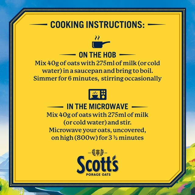 Scott's Original Porridge Oats 3kg (British brand)