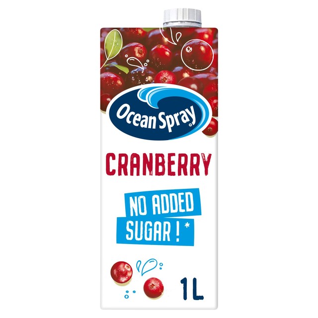 Ocean Spray Light Cranberry Juice Drink 1L, imported from the UK