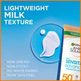 Ambre Solaire SPF50+ sensitive sun cream 50ml - British product