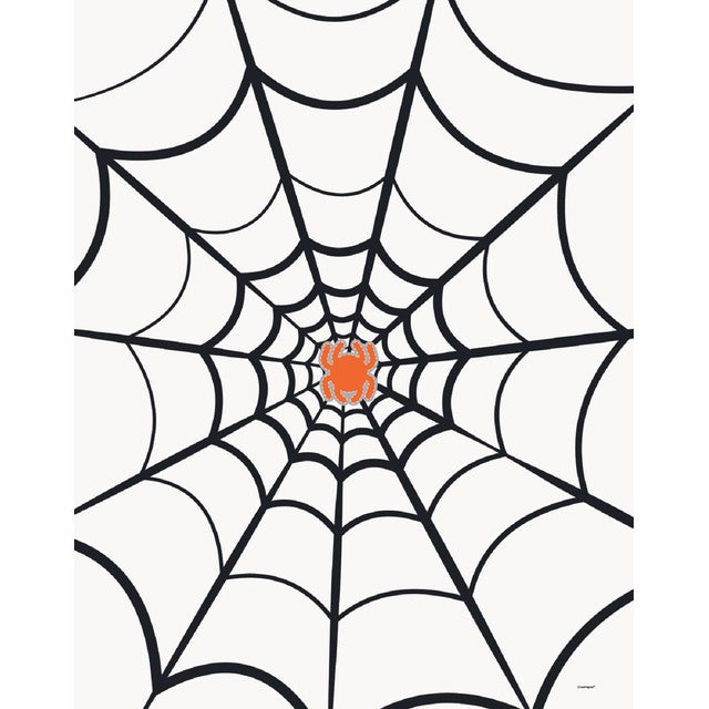 Unique Party Halloween Pin the Spider on the Web Game, UK version