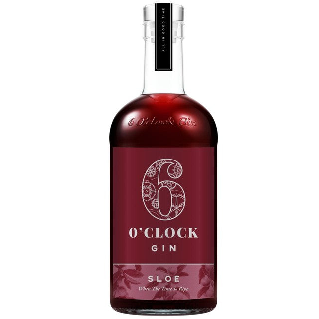 6 O'clock Gin sloe gin 70cl, imported from the UK