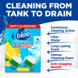 Bloo lemon toilet cistern cleaner blocks 2 x 50g - British product