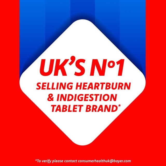 Rennie Orange heartburn and indigestion relief tablets 24 tablets, imported from the UK