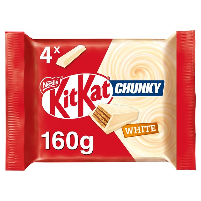 KitKat Chunky White Chocolate Bar 4 x 40g, UK version