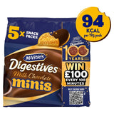 McVitie's chocolate digestive mini biscuits 5-pack, imported from the UK