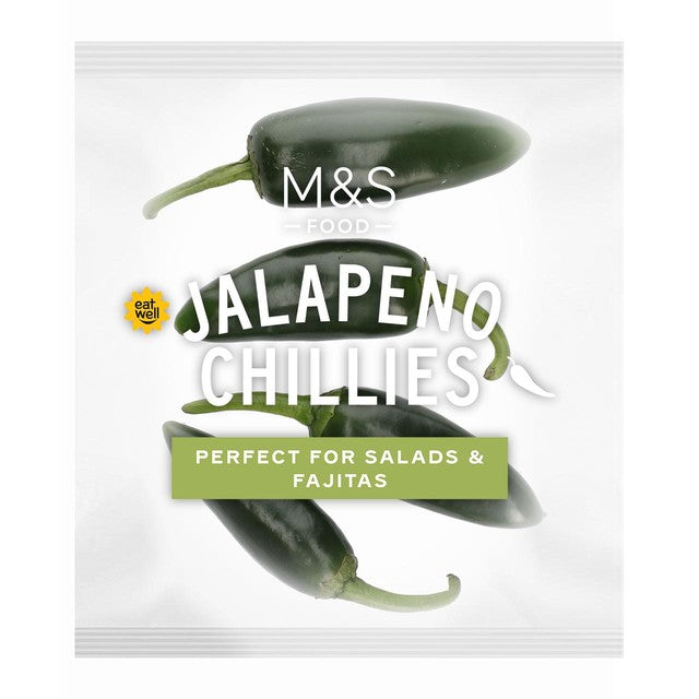 M&S mild jalapeno chillies 65g - British product
