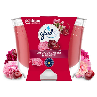 Glade Peony & Cherry Large Scented Candle 204g