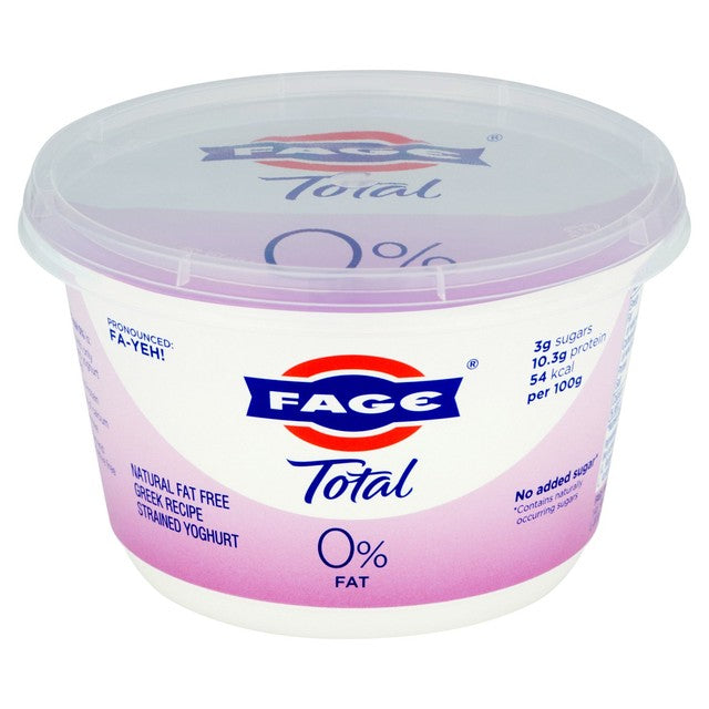Fage Total 0% fat Greek strained yogurt 450g - British product
