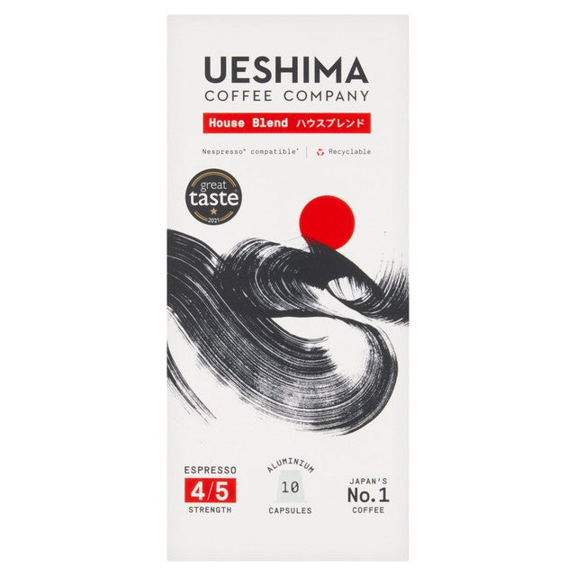 Ueshima House Blend coffee capsules 10 pack (British brand)