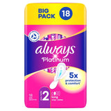 Always Platinum Long Sanitary Towels with Wings Size 2 - British product