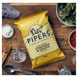 Pipers Cheddar & Onion crisps 150g, imported from the UK