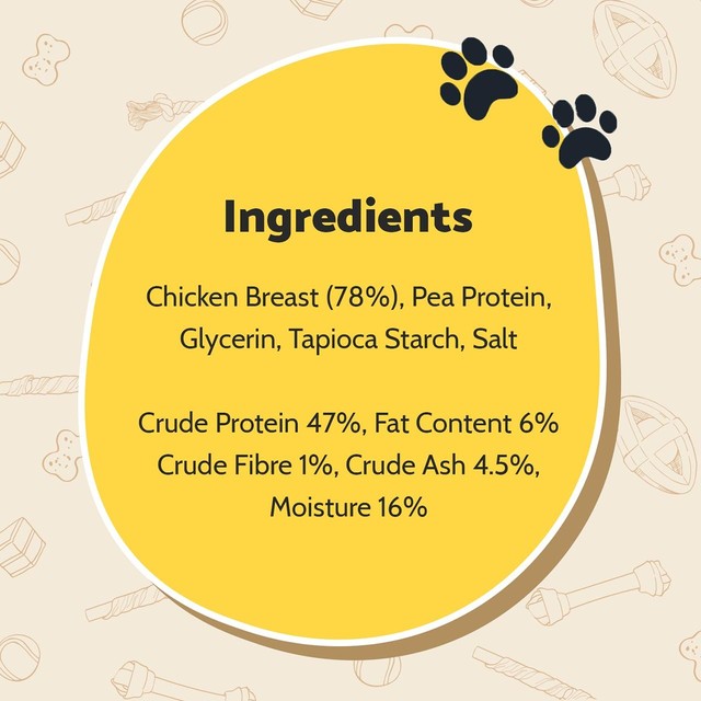 Good Boy Chewy Chicken Strips dog treats 100g, UK version