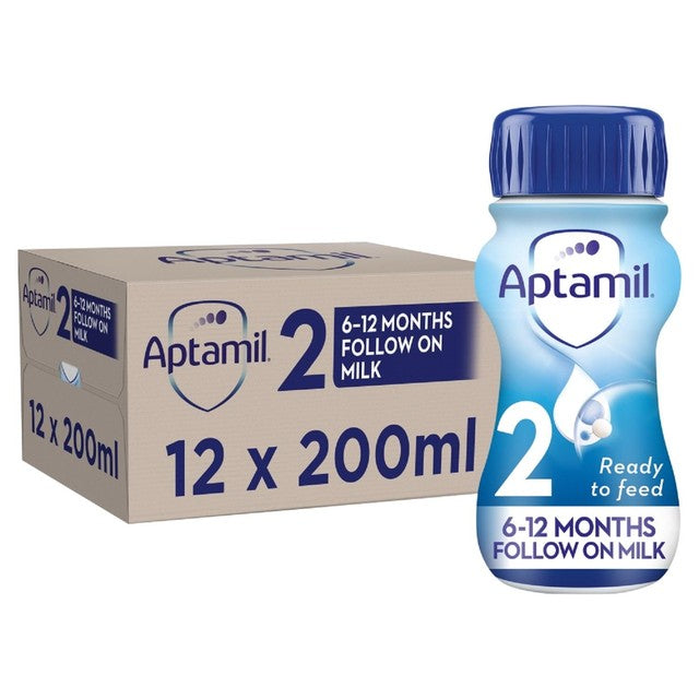 Aptamil 2 Follow On Milk ready to feed 12x200ml - British product