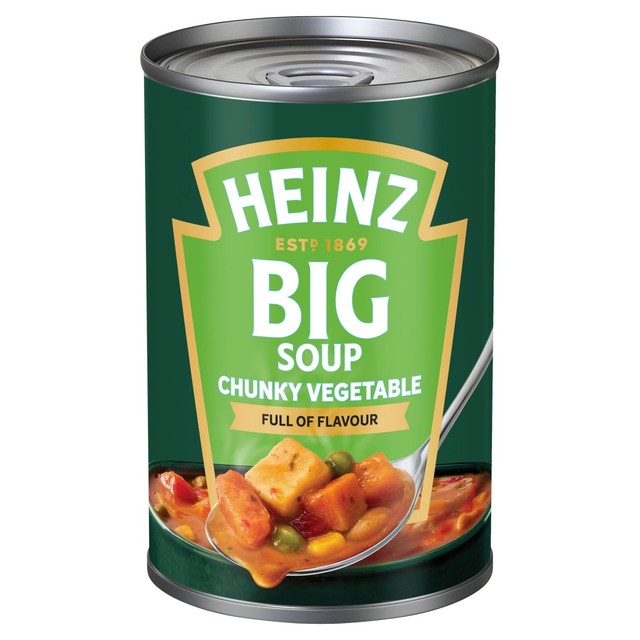 Heinz canned chunky vegetable soup 400g, UK version