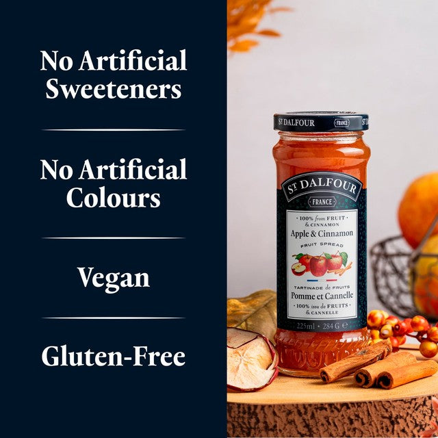 St Dalfour apple & cinnamon fruit spread 284g (British brand)